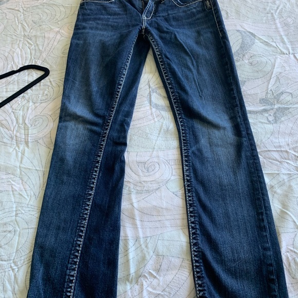 Silver low rise jeans - Picture 3 of 5